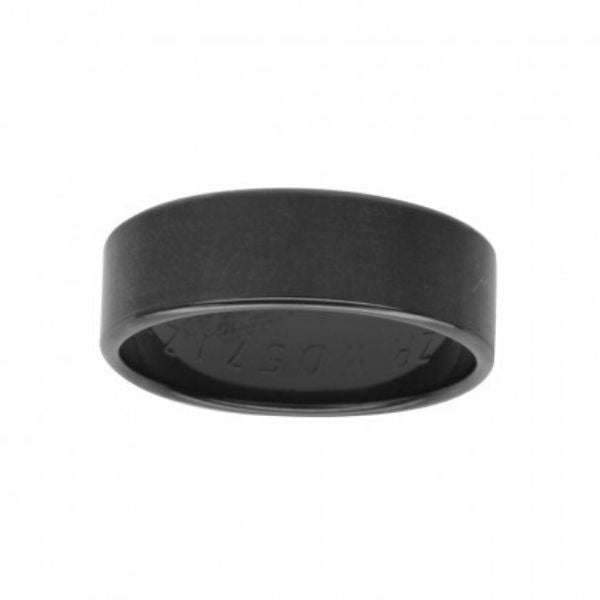 Black Zirconium Matt Wedding Ring