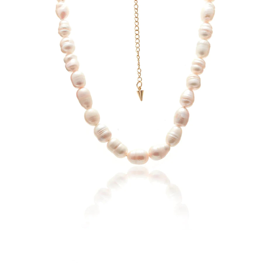 Blanc / Necklace / Pearl + Gold