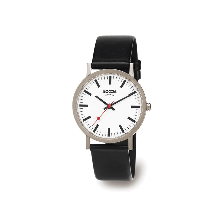 Gents Titanium Watch on a Leather Strap – Country Jewel