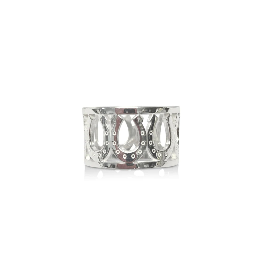 Sterling Silver Breeze Horseshoe Ring