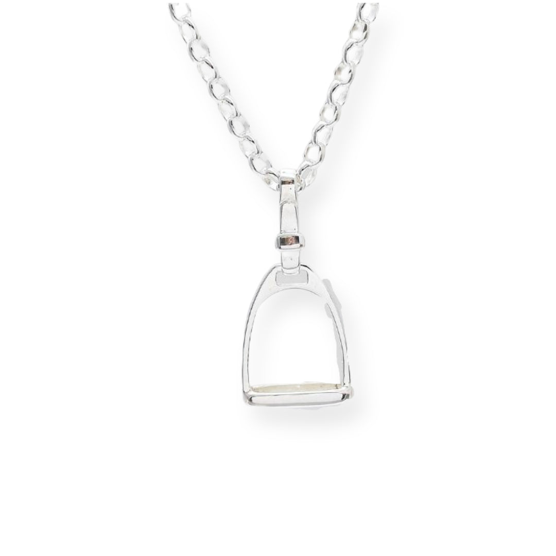 Sterling Silver Stirrup & Buckle Pendant - Small
