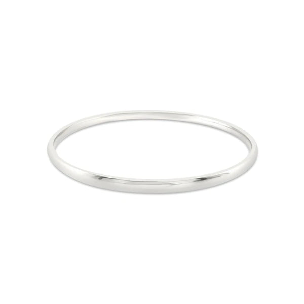 Sterling Silver 4mm Bangle - Size 4
