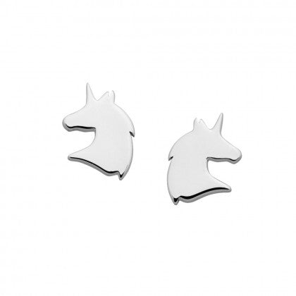 Sterling Silver Mini Unicorn Stud Earring