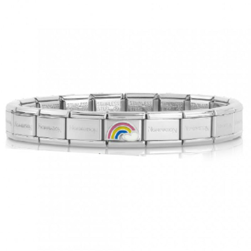 Composable Classic Rainbow Bracelet in Stainless Steel