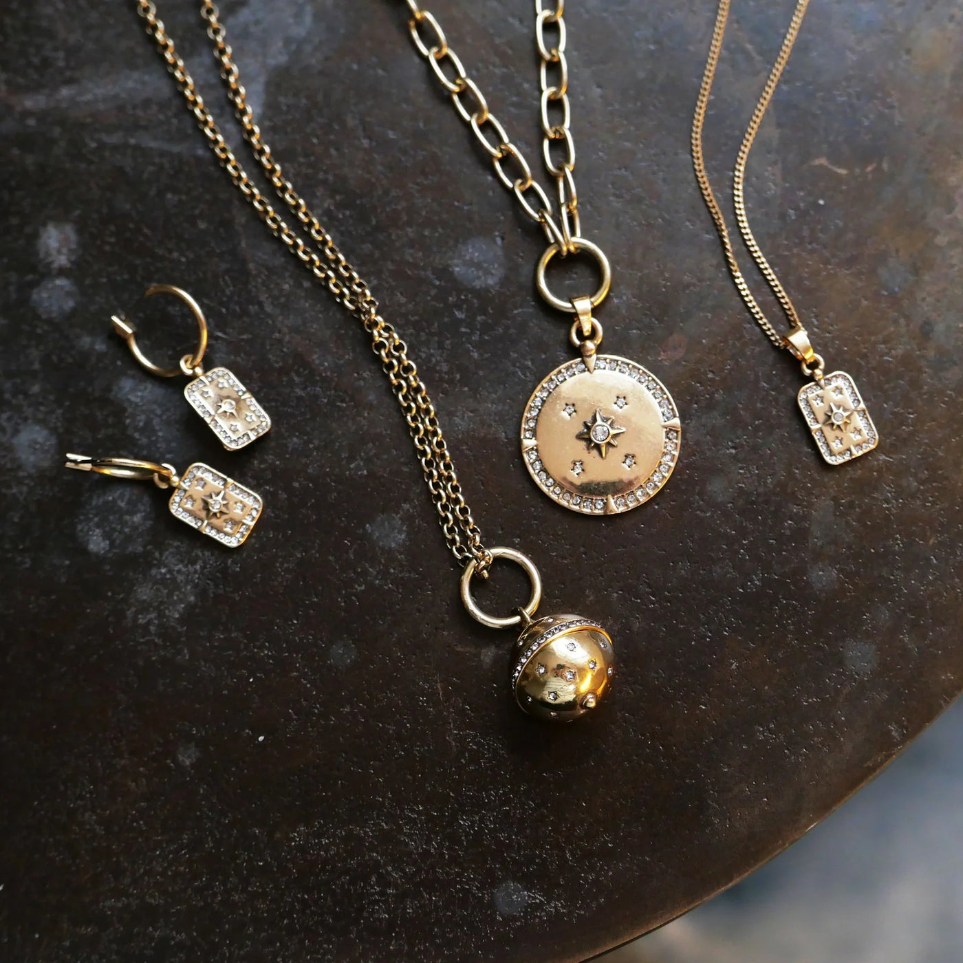 Astro Ball Necklace - Gold Plated