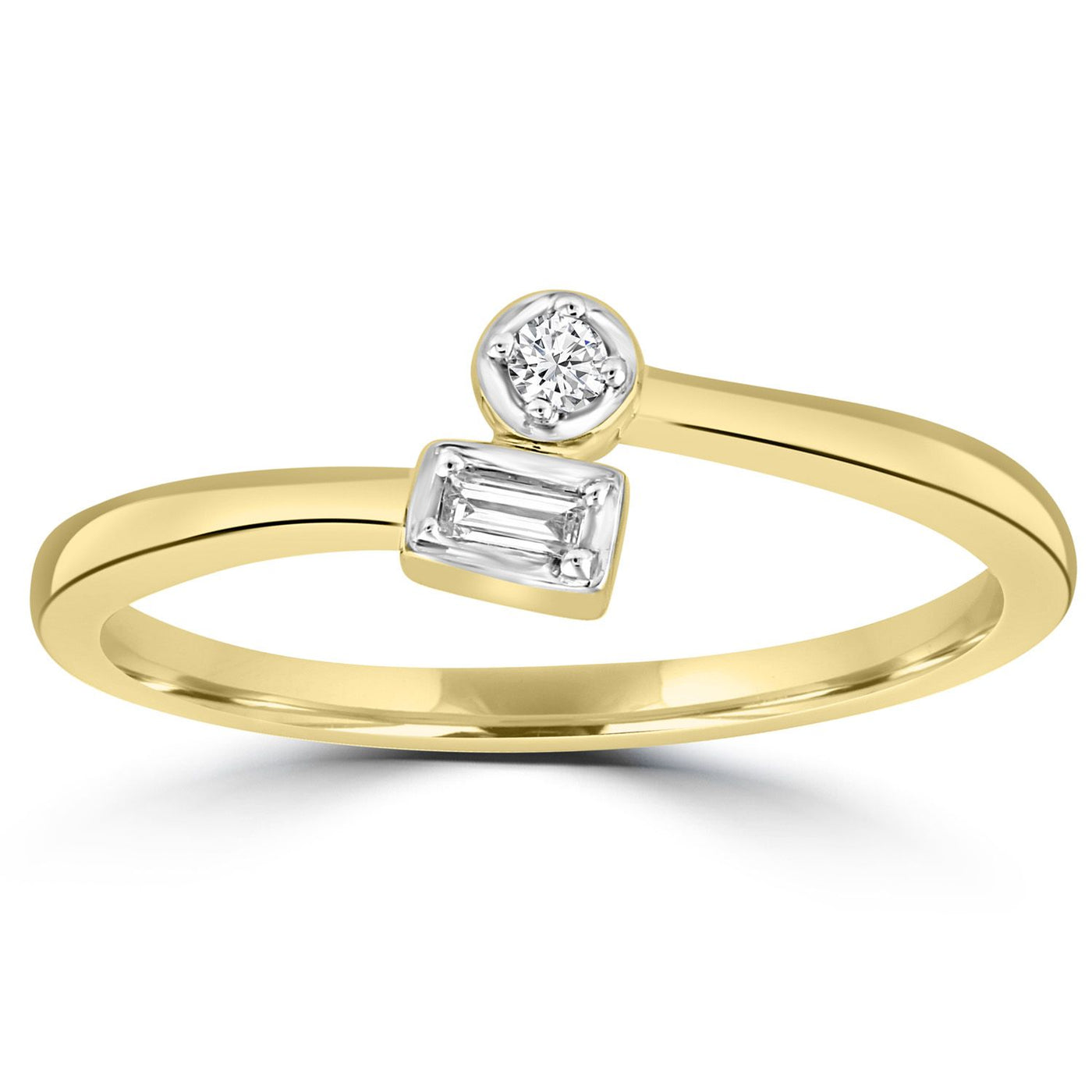 9ct Yellow Gold 0.05ct Diamond Ring