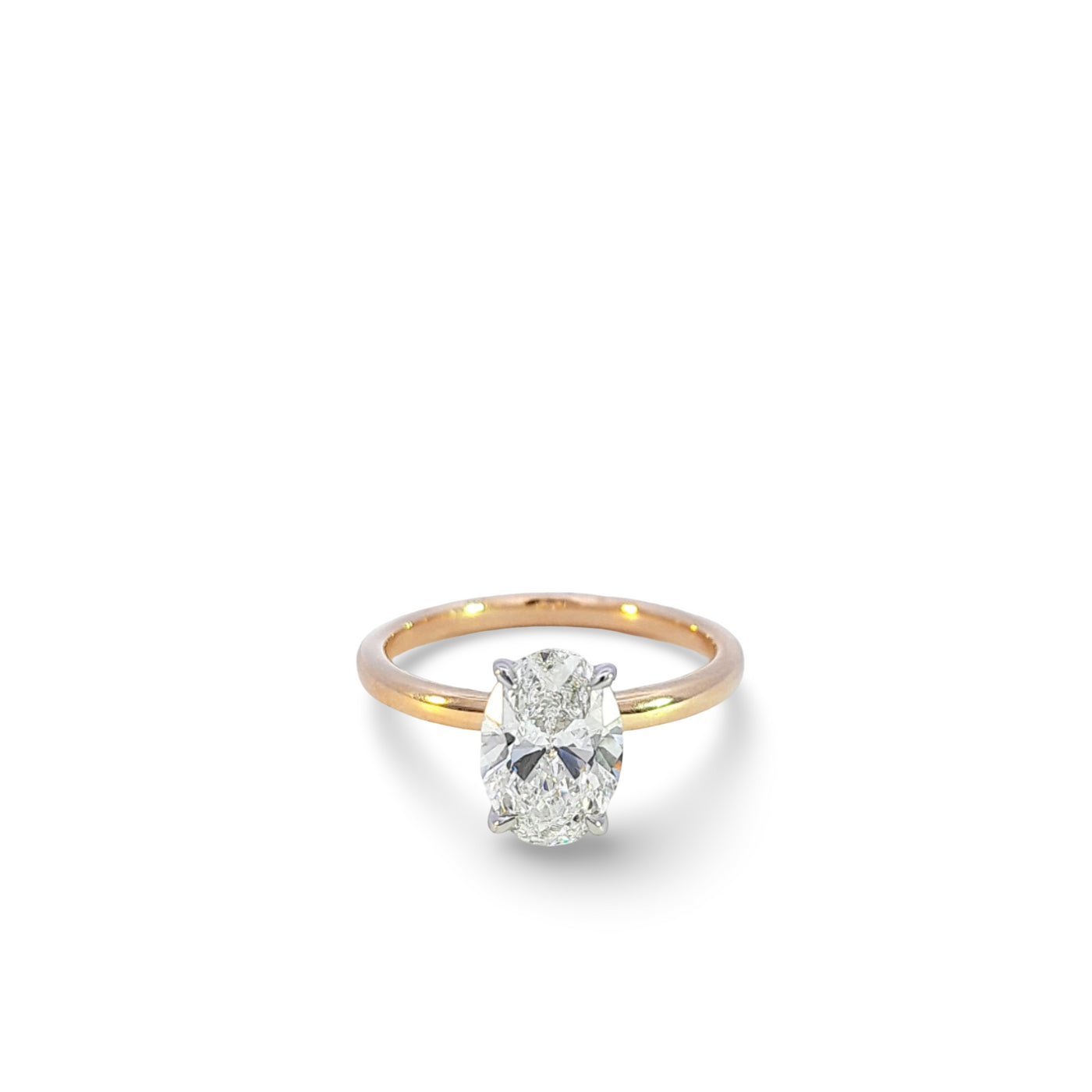 9ct TT Lab Grown 1.50ct Diamond Ring