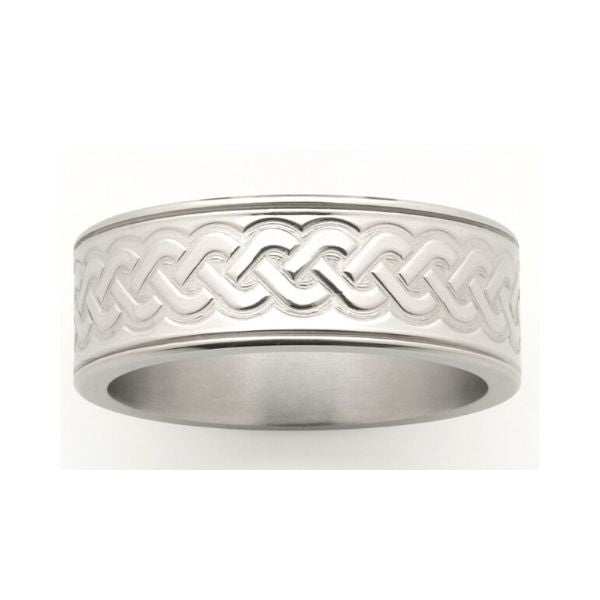 Titanium & Sterling Silver Wedding Ring