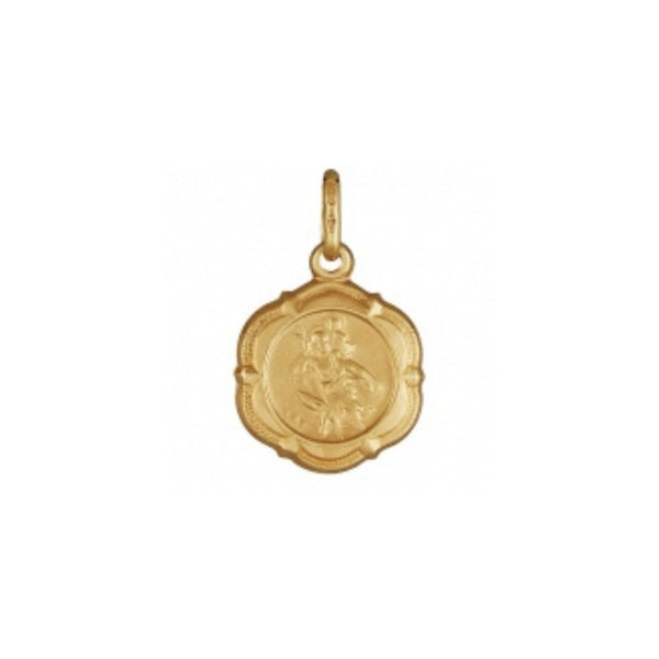 9ct Yellow Gold St Christopher Seal Pendant
