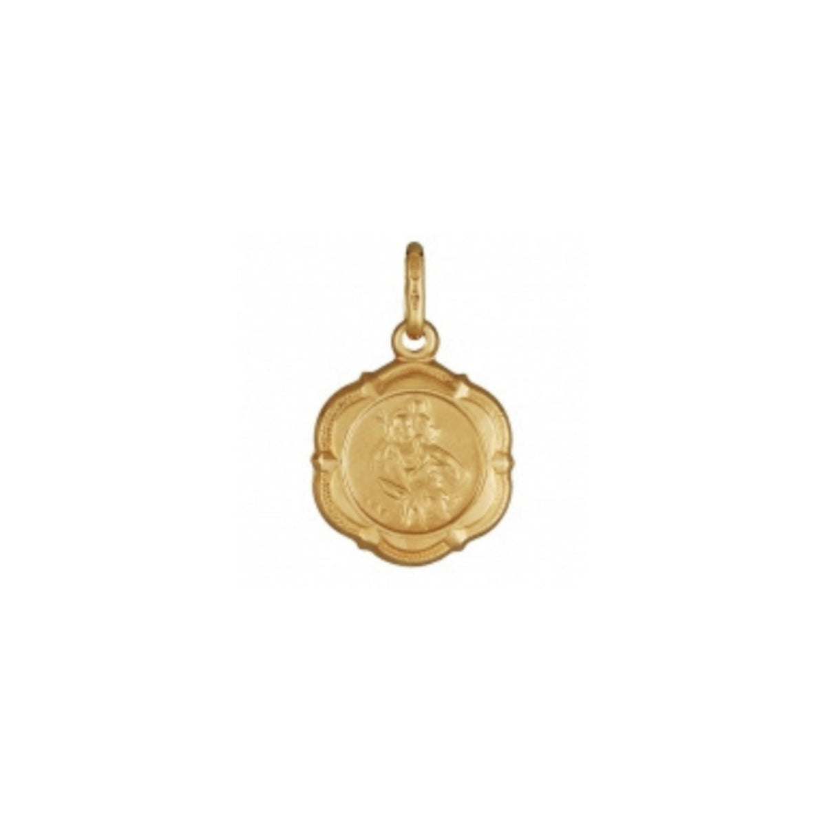 9ct Yellow Gold St Christopher Seal Pendant