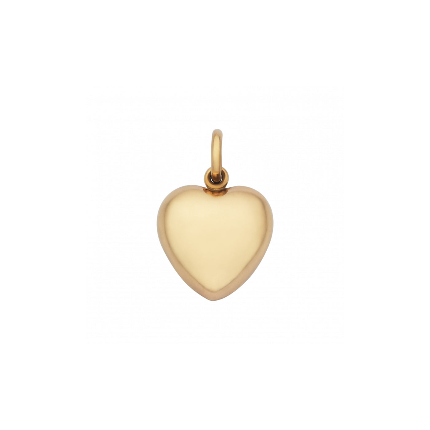 9ct Yellow Gold Puff Heart Pendant