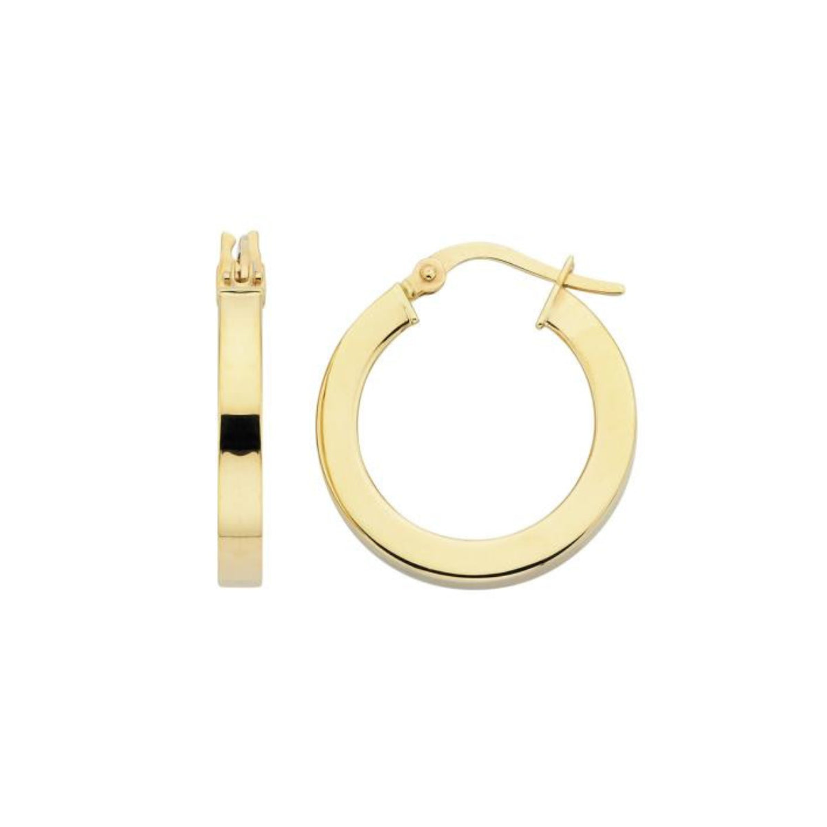 9ct Yellow Gold Hoop Earring