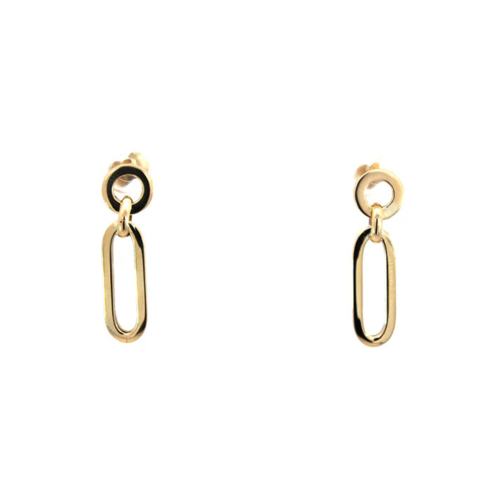 9ct Yellow Gold Drop Earrings