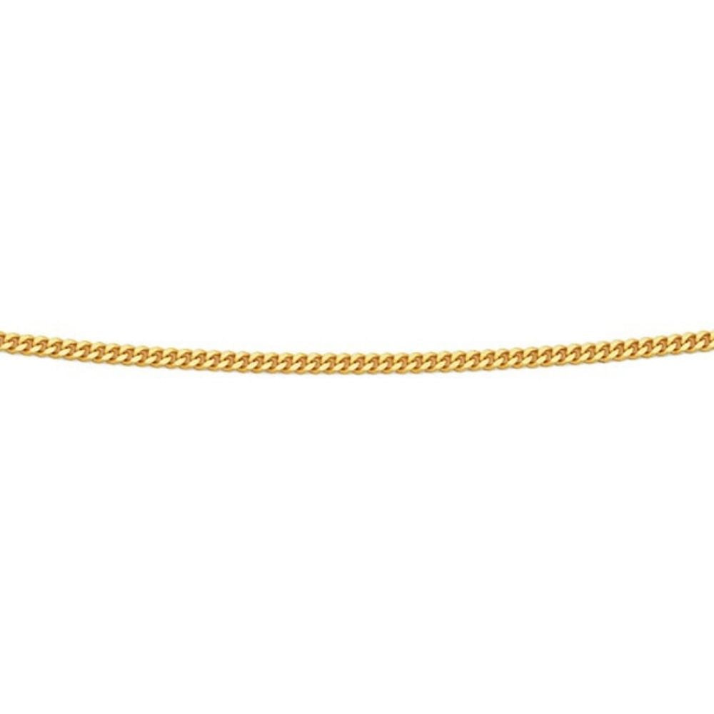 COUNTRY JEWEL 9CT YELLOW GOLD CURB CHAIN - 45CM
