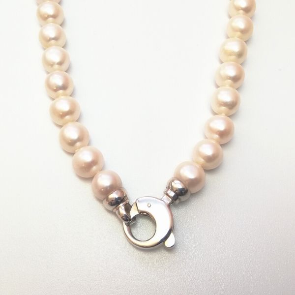 Sterling Silver Freshwater (10-11mm) Pearl Necklace
