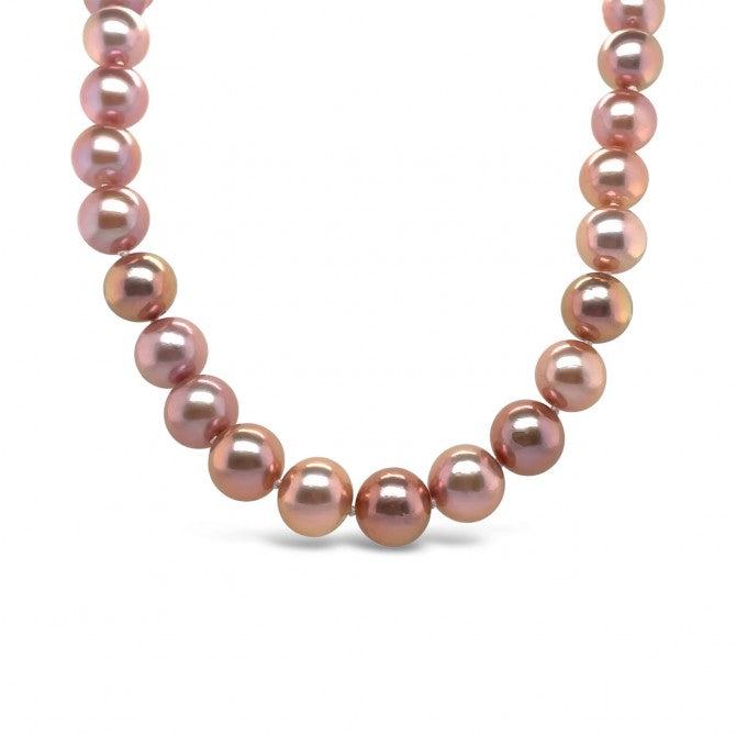 Natural Pink Nucelated Freshwater Pearl Strand Necklace