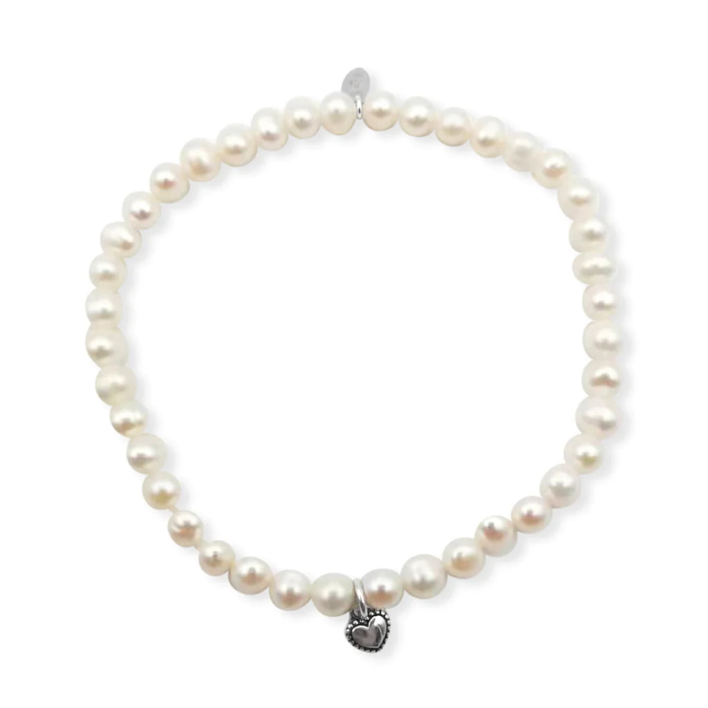 Freshwater White Pearl Strethcy Bracelet