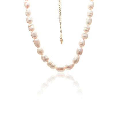 Blanc / Necklace / Pearl + Gold