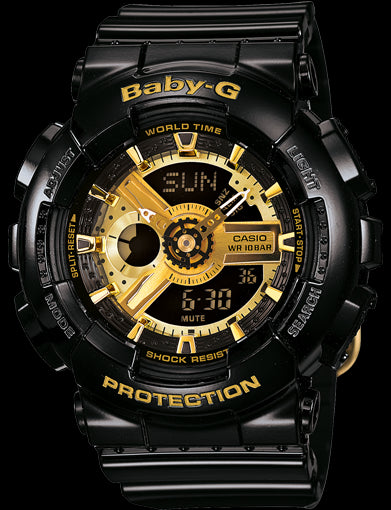 Baby G - Black/Gold - BA110-1A