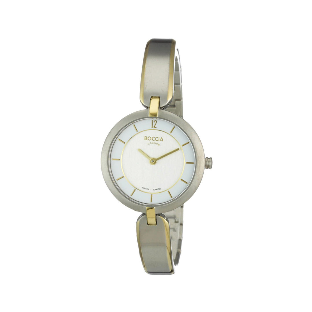3164-03A - Womens Titanium & Gold Plated Dress Watch