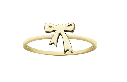 Sterling Silver Mini Bow Ring