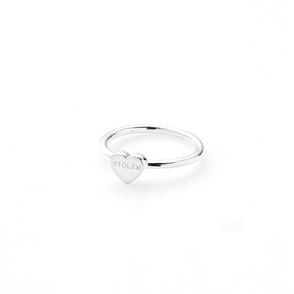 Sterling Silver Baby Stolen Heart Ring