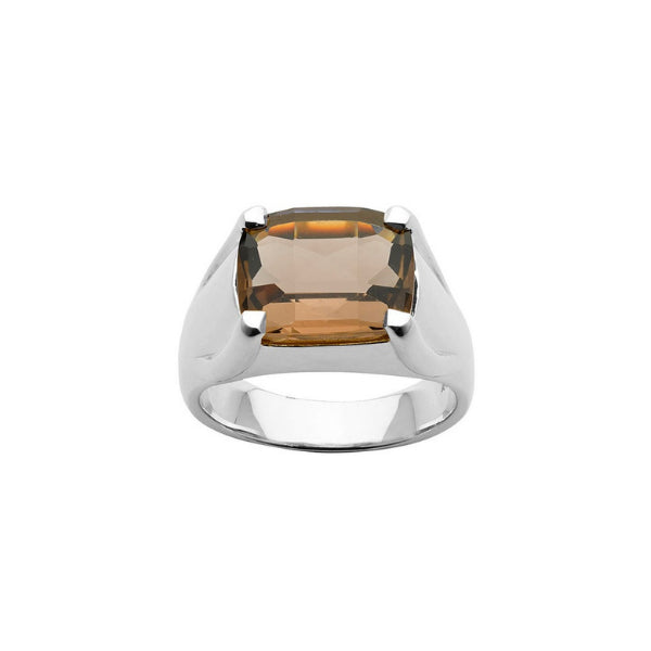 Sterling Silver Smoky Quartz Ring