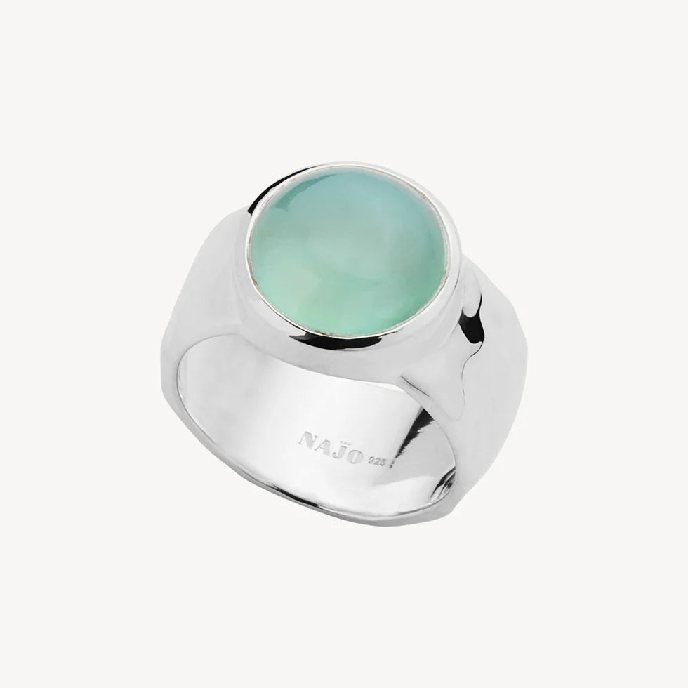 Chroma Aqua Chalcedony Ring