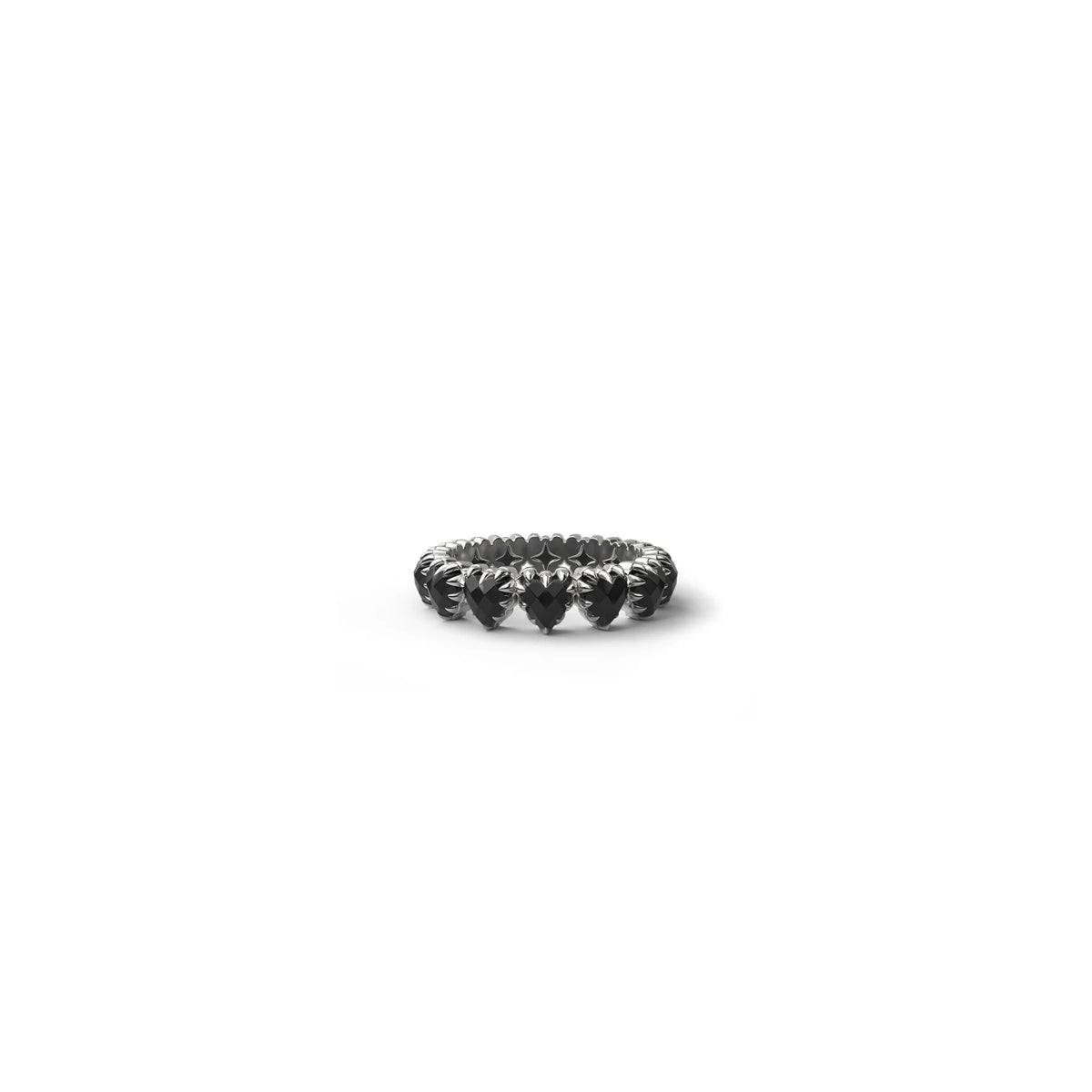 Love Claw Eternity Ring - Onyx