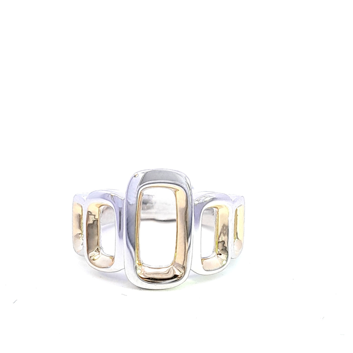 Sterling Silver & Gold Plated Ring