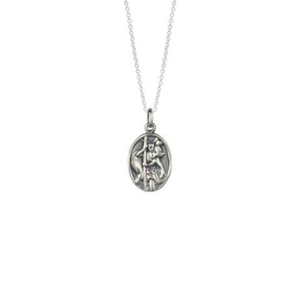 Sterling Silver St Chris Pendant