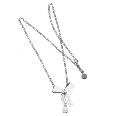 Sterling Silver Bow Necklace