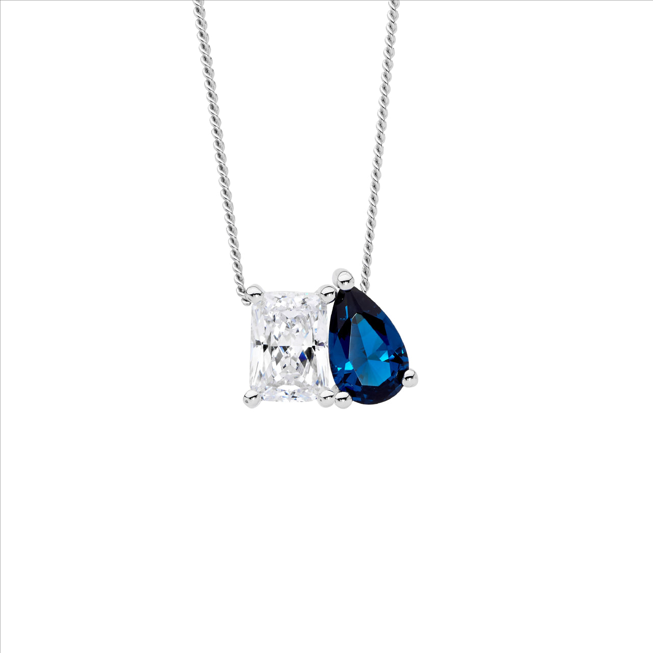 Sterling Silver Cubic Zirconia Necklace