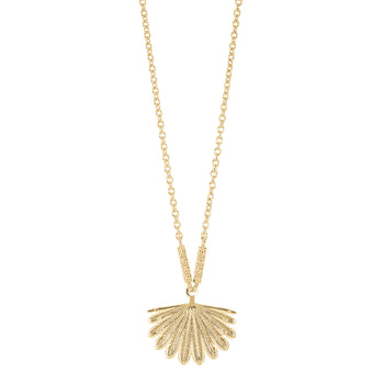 Mini Fan Tail Pendant - Gold Plated