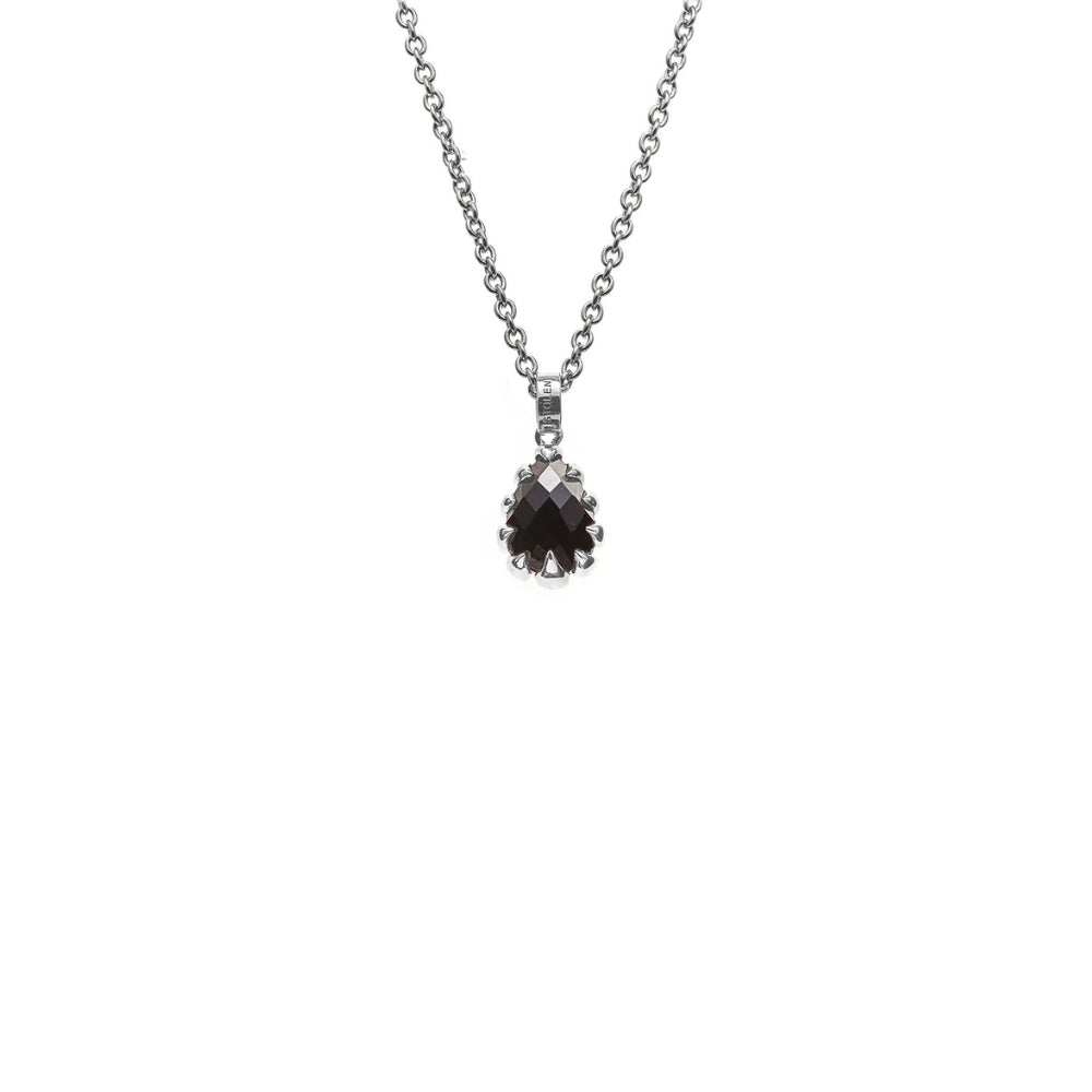 Love Claw Drop Necklace - Onyx