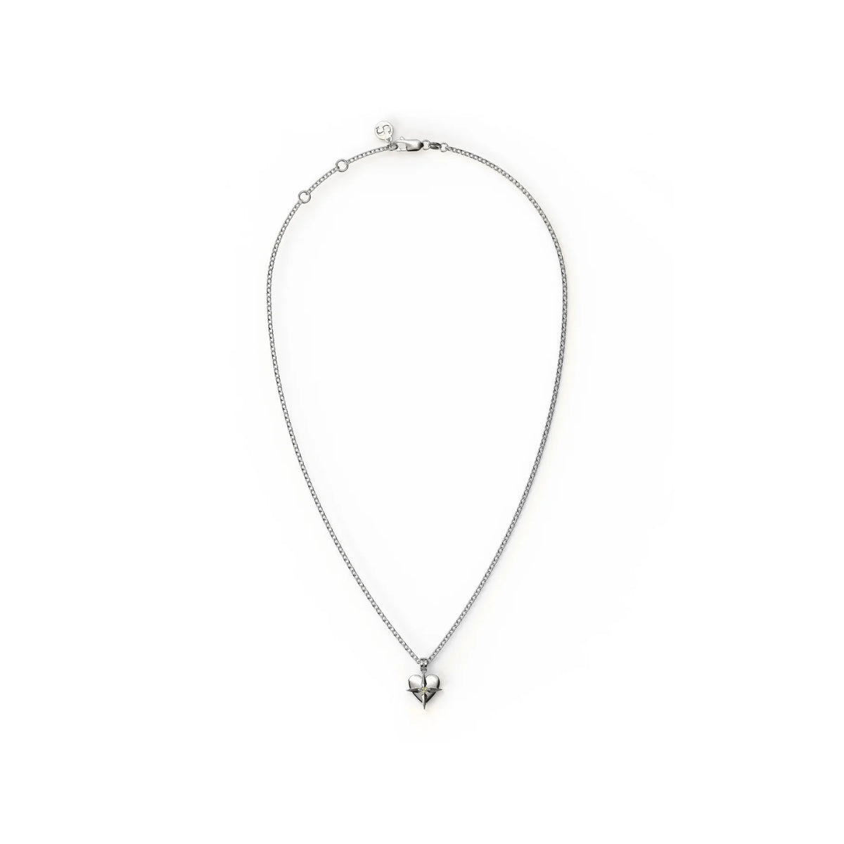 Birthstone Heart Necklace - August - Peridot