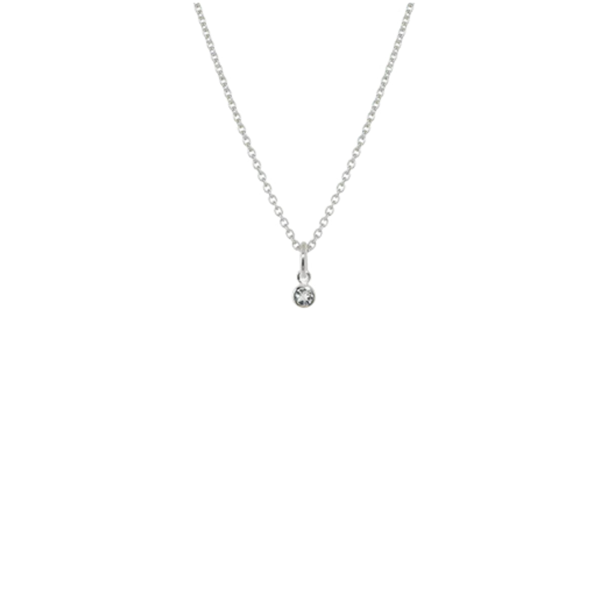 April Necklace (White Topaz)