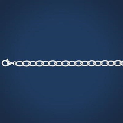 Sterling Silver Heavy Trace Chain Bracelet