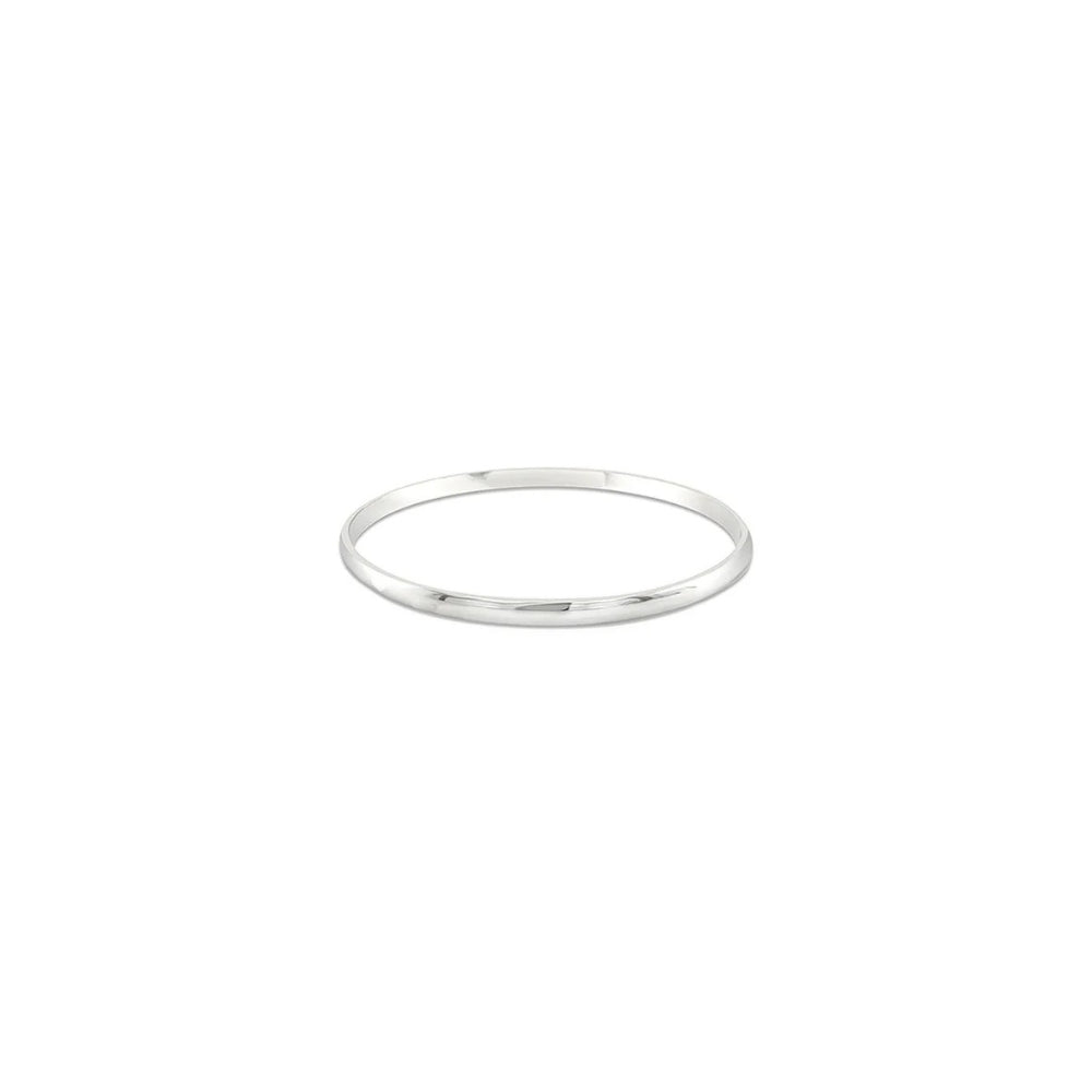 Sterling Silver 4mm Bangle - Size 2