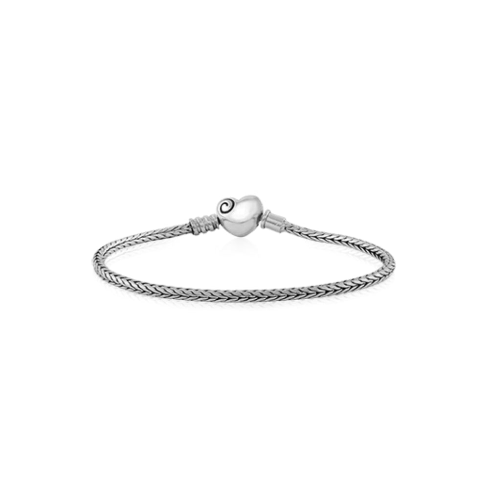 Heart Clasp Bracelet - 18cm