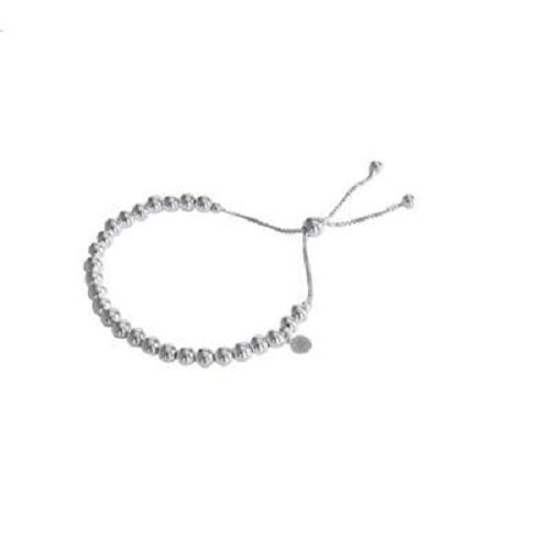 Sterling Silver Adjustable 5mm Ball Bracelet