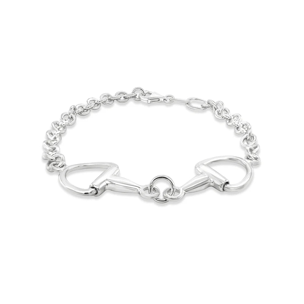 Sterling Silver Snaffle Bracelet