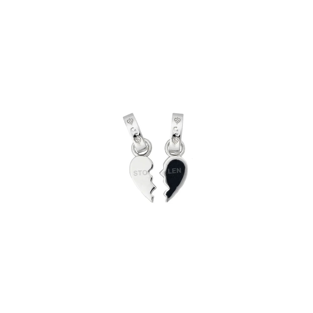 Two Part Heart Charm Set