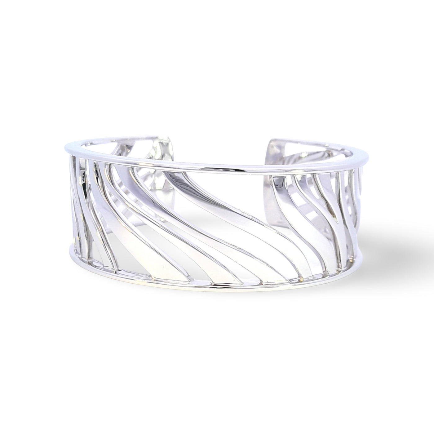 Sterling Silver Sculptured Cuff Bracelet