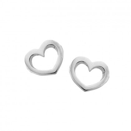 Sterling Silver Mini Heart Stud Earring