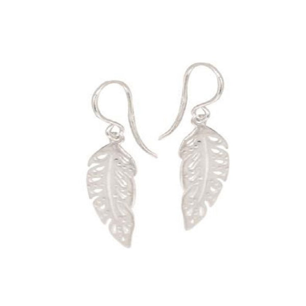 Sterling Silver Feather Earring