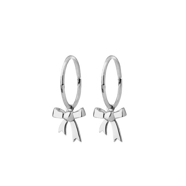 Sterling Silver Bow Sleeper Earring