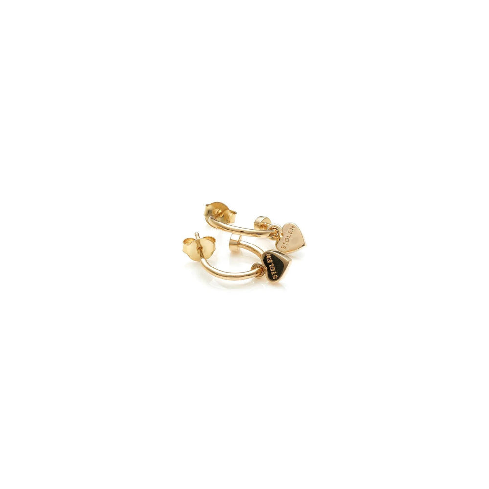 Gold Plated Love Anchor Earring