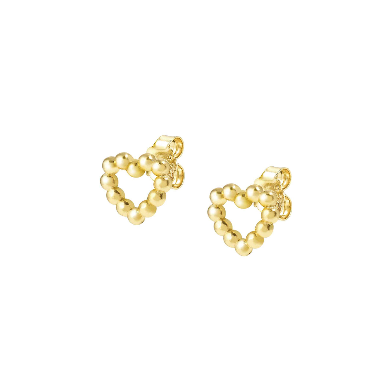 Lovecloud Gold Plated Heart Stud Earring