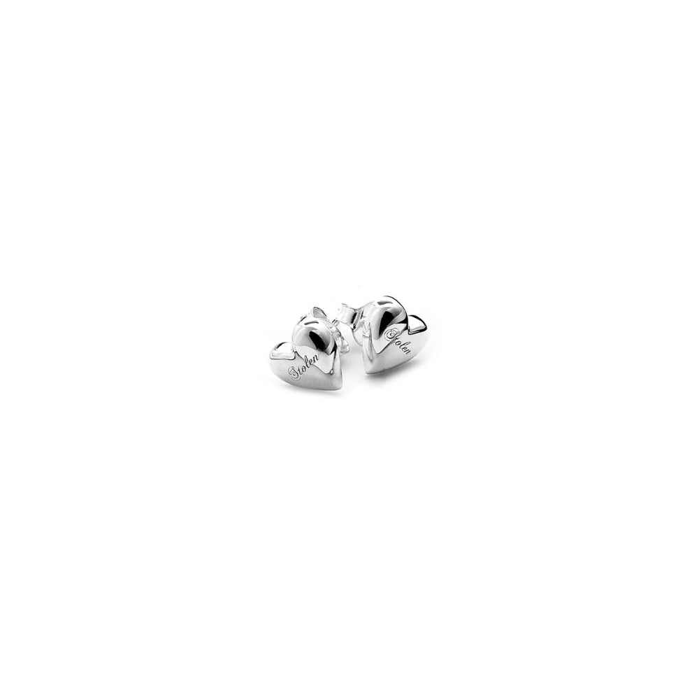 Full Heart Stud Earring